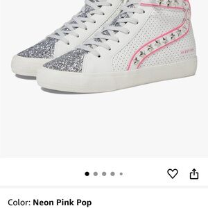 Vintage Havana New.. White, Pink and Silver High-Top Sneakers